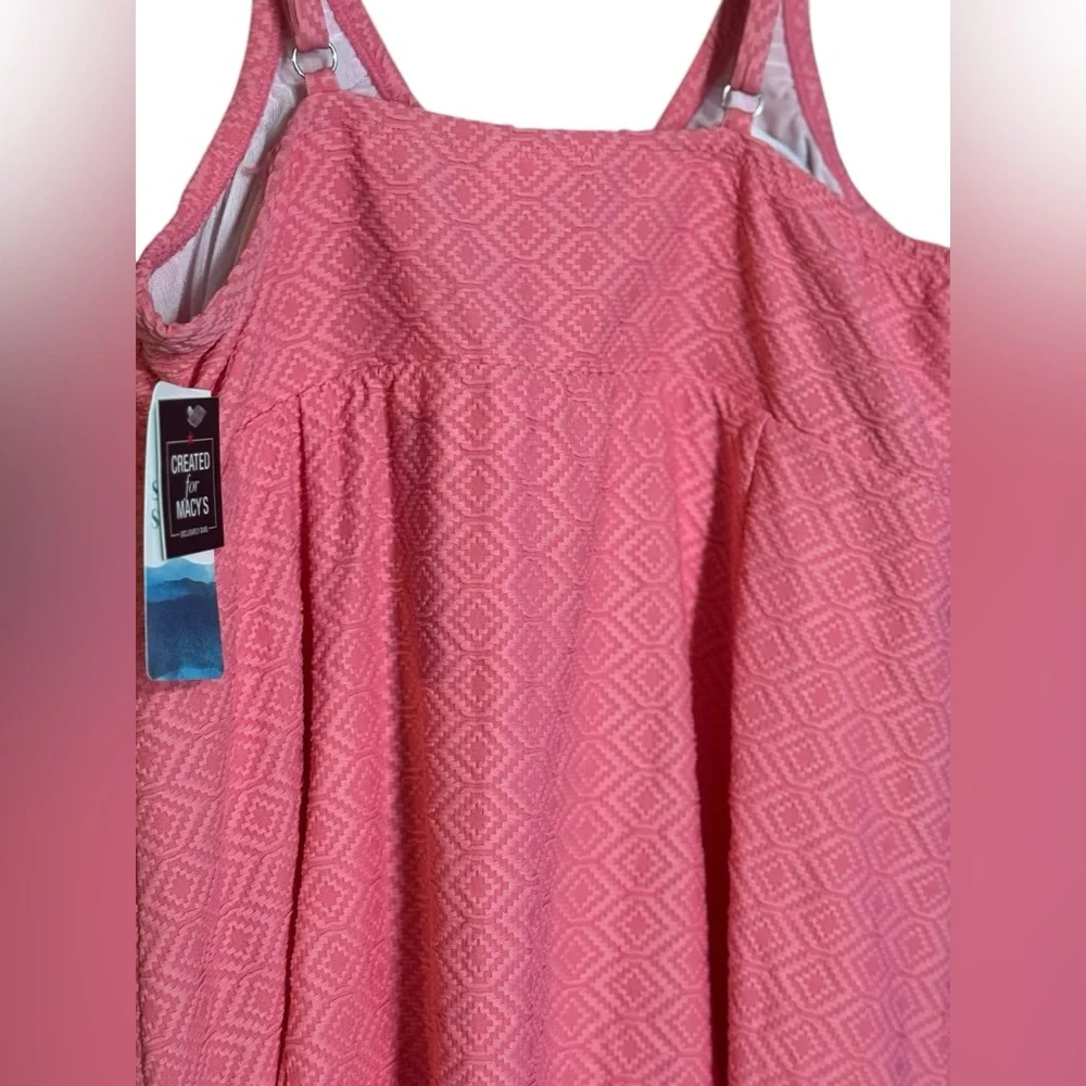 Swim Solutions Tummy Control Bow Front Swim Dress NWT Sz 18 - Picture 4 of 15